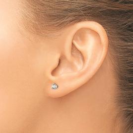 Pure Fire 14kt. White Gold Certified 1/3ctw. Lab Diamond Earrings