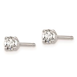 Pure Fire 14kt. White Gold 1/4ctw. 4-Prong Diamond Stud Earrings