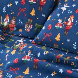 Freshfolds Cotton Happy Hillside Holiday 4pc. Flannel Sheet Set