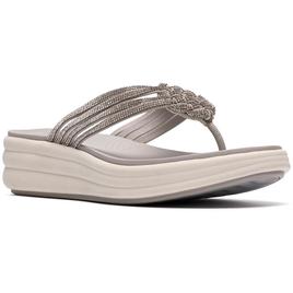 Womens Clarks(R) Cloudsteppers(tm) Drift Gem Thong Sandals
