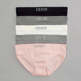 Womens IZOD 5PK Ribbed Seamless Jacquard Hipster Panties- IZ70088
