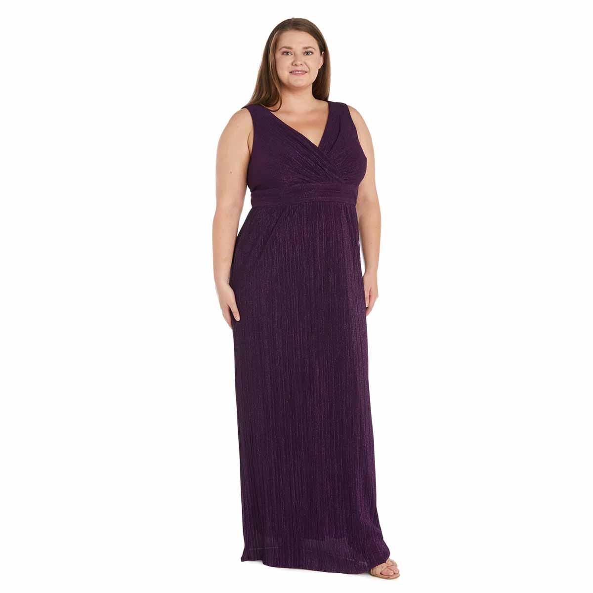 Plus Size R&M Richards 3/4 Sleeve Empire Waist Jacket Dress