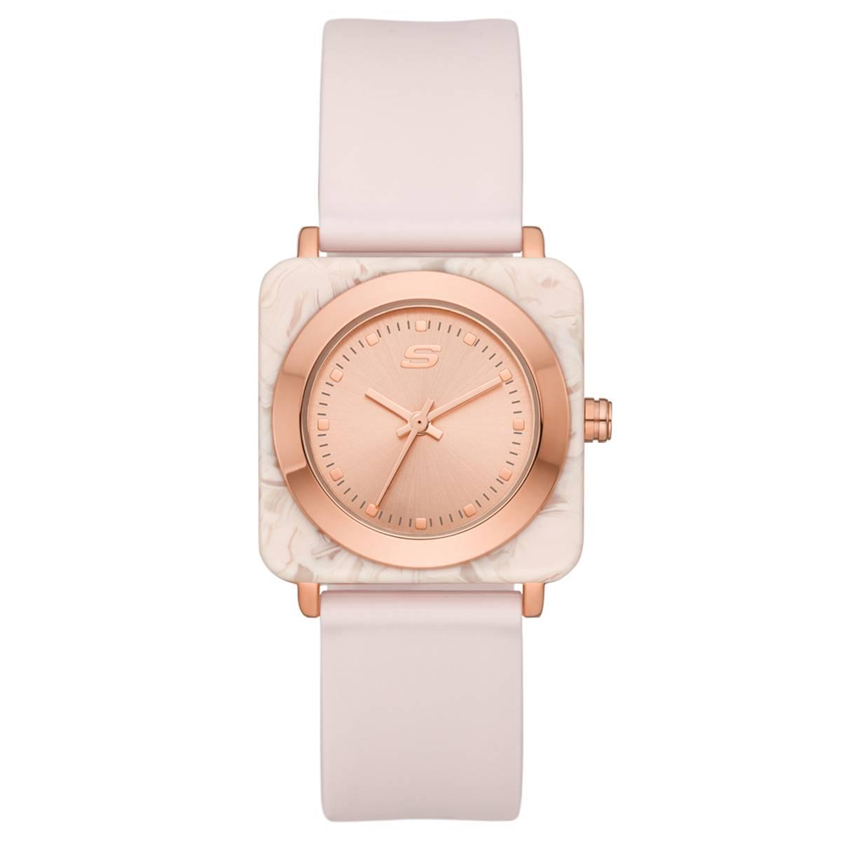 Womens Skechers Calabar Blush  Square Watch - SR6209