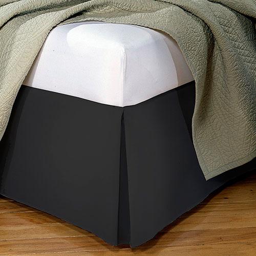 Fresh Ideas Tailored Bed Skirt - Black