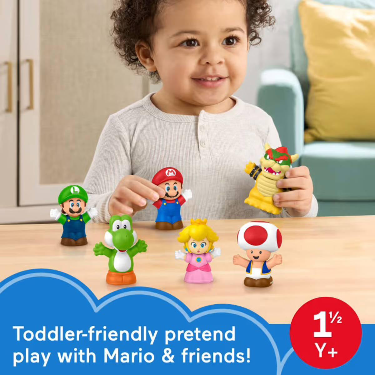 Fisher-Price Little People Supermario Figure 6Pk