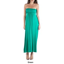 Womens 24/7 Comfort Apparel Strapless Empire Maxi Dress
