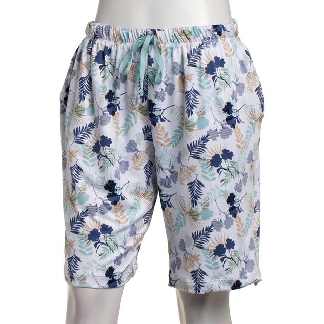 Womens René Rofé® Abstract Floral Bermuda Pajama Shorts