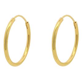 Marsala 14kt. Gold Plated Sterling Silver Hoop Earrings