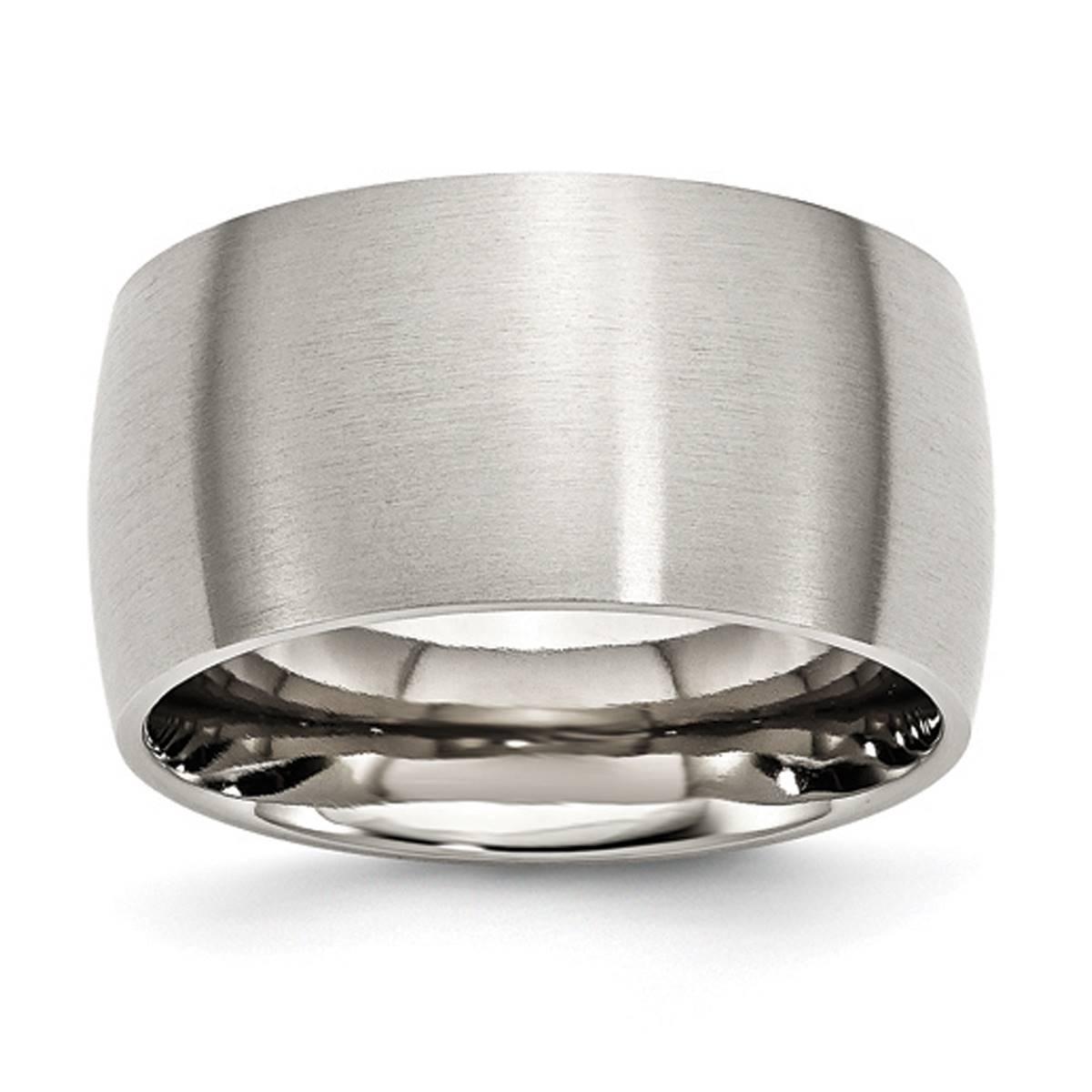 Mens Gentlemen's Classics(tm) Stainless Steel Brushed Wedding Band