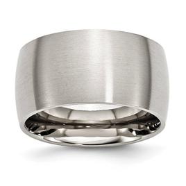 Mens Gentlemen's Classics(tm) Stainless Steel Brushed Wedding Band