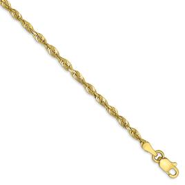 Gold Classics™ 10kt. 2.50mm 24in. Extra-Light Rope Chain