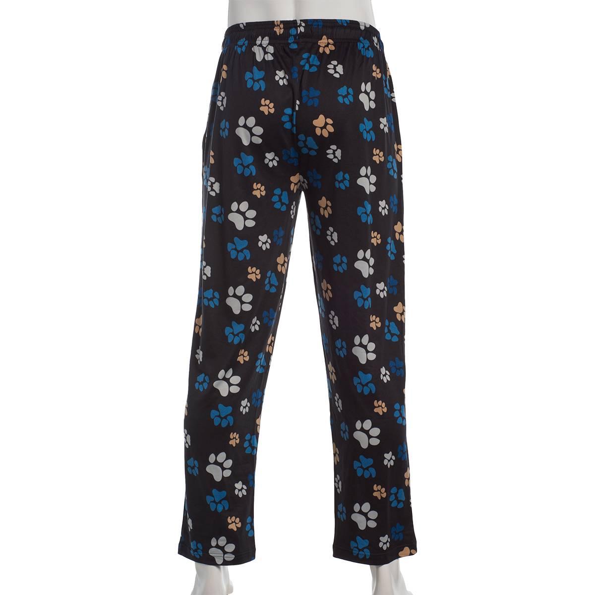 Mens Preswick & Moore® Paw Print Drawstring Pajama Pants