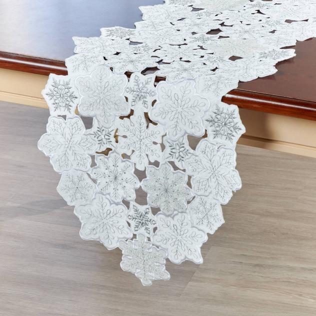 Sparkle Snowflake Runner - 13" x 68"