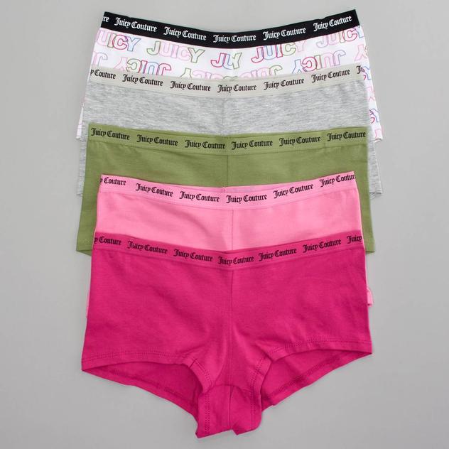 Juniors Juicy Couture 5pk. Boyshort Panties- JC7530-5PKFD