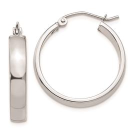 Gold Classics(tm) 10kt. White Gold Polished 23mm Hoop Earring