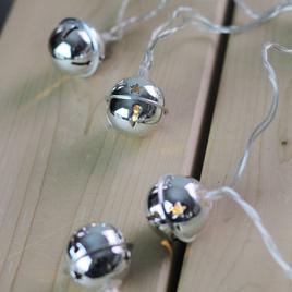 Northlight Seasonal LED Silver Jingle Bell Christmas Lights
