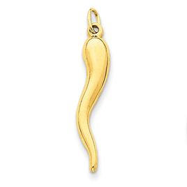 Gold Classics(tm) 14kt. Yellow Gold Italian Horn Charm