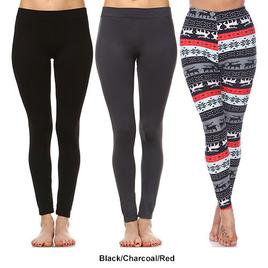 Womens White Mark 3pk. Leggings