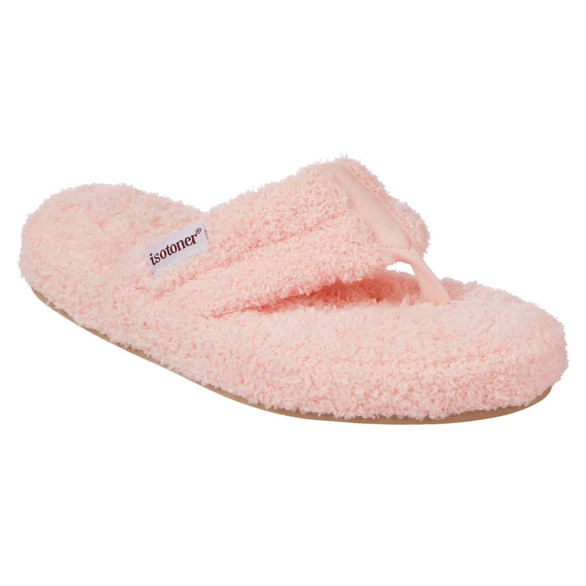 Womens Isotoner Joey Soft Pile Thong Slippers