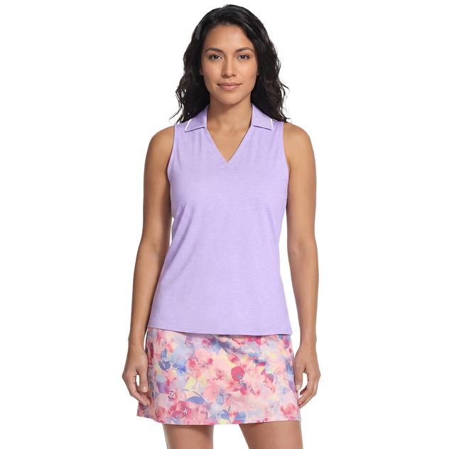 Womens Skechers GO DRI Swift V-Neck Collar Tank Top