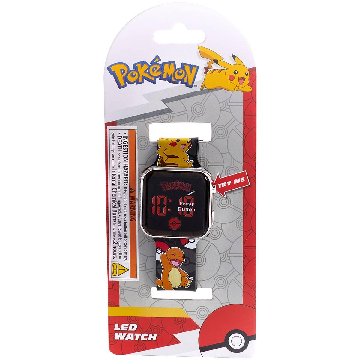 Kids Pokemon Touch LED Printed Strap Watch - POK4322