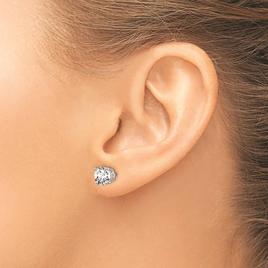 Pure Fire 14kt White Gold 2ctw. Certified Diamond Screw Earrings