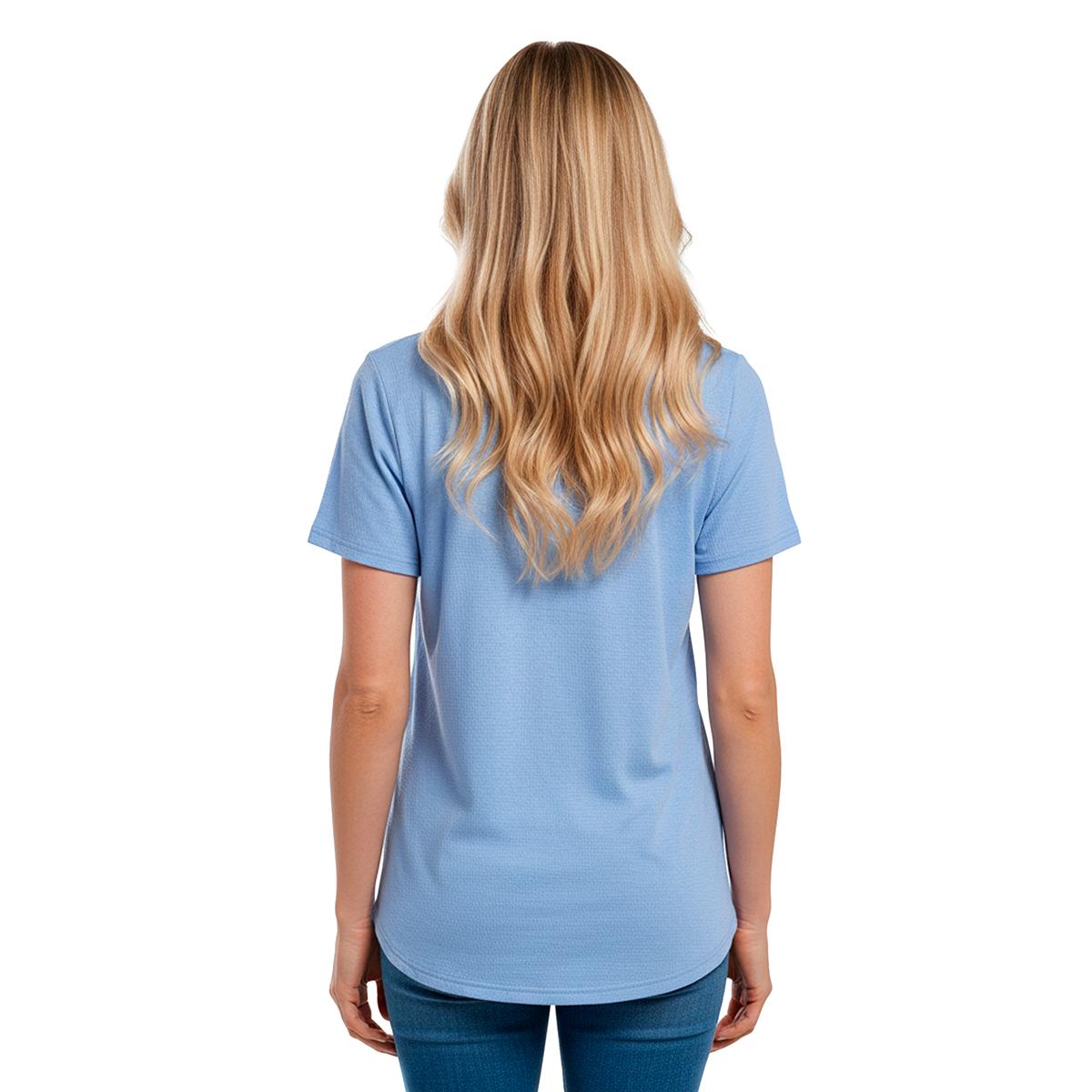 Petite Hasting & Smith Short Sleeve Crinkle Coastal Tee