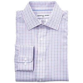 Mens Tom Baine Slim Fit Stretch Dress Shirt - Pink/Blue