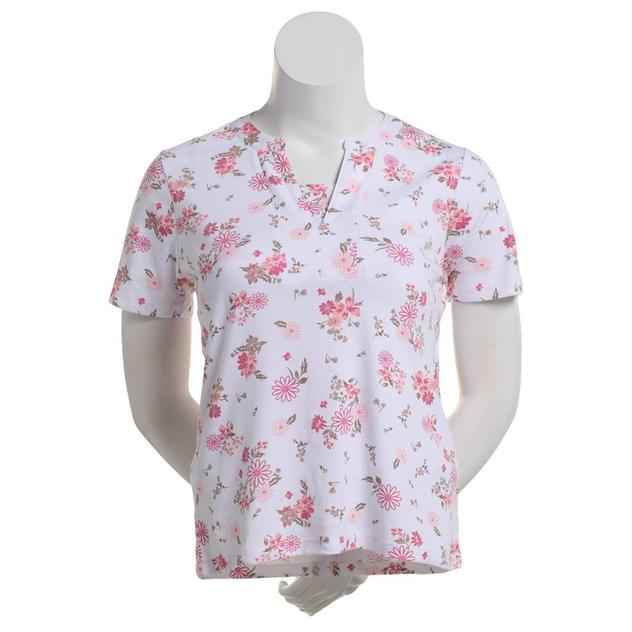 Womens Hasting & Smith Short Sleeve Tonal Two In One Tee