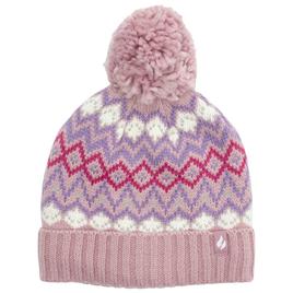 Girls (7-14) Heat Holders(R) Ariana Fairisle Pompom Hat