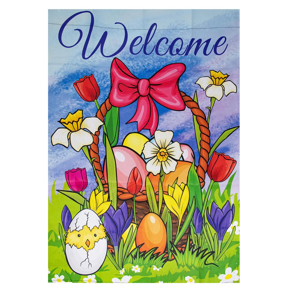 Northlight Seasonal Welcome Easter Outdoor House Flag