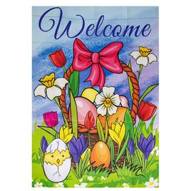 Northlight Seasonal Welcome Easter Outdoor House Flag