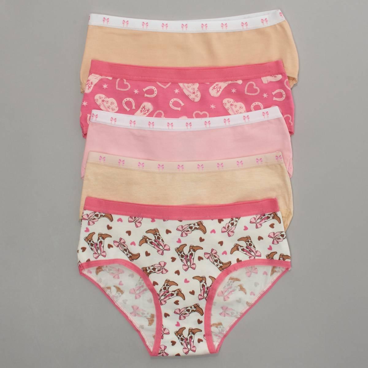 Girls (7-16) René Rofé® 5pk. Alison Western Hipsters