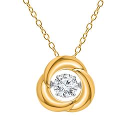 Nova Star(R) 1/4ctw. Gold over Silver Lab Grown Diamond Pendant