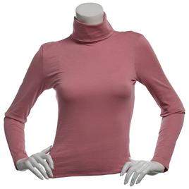 Juniors Aveto Long Sleeve Cotton Spandex Turtleneck Tee