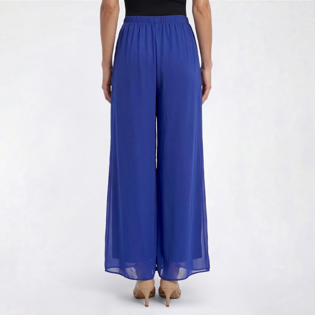 Petite MSK Solid Chiffon Palazzo Pants