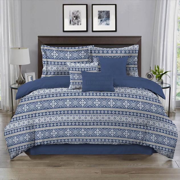 Ashley Cooper™ Nordic Stripe 7pc. Reversible Comforter Set