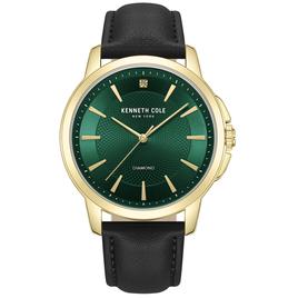 Mens Kenneth Cole Green Dial Three Hand Watch - KCWGA7001201
