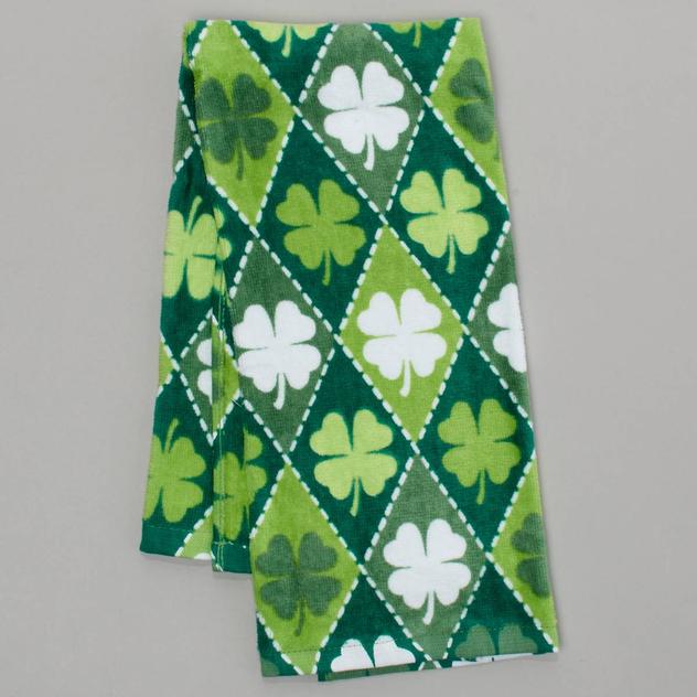 Shamrock Harlequin Kitchen Towel