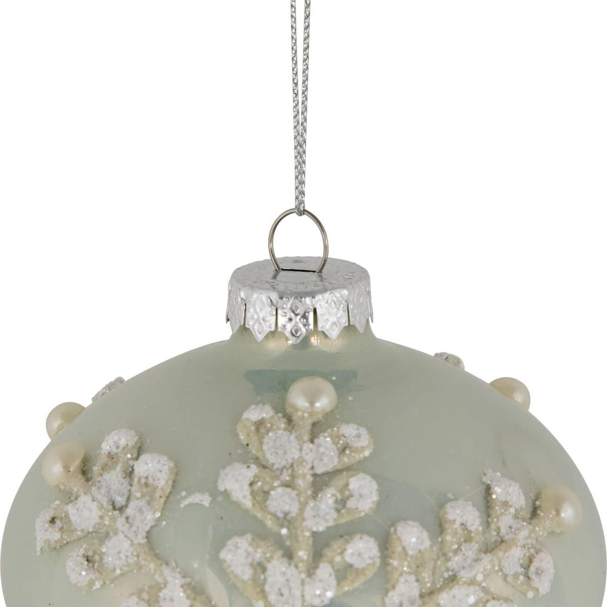 Northlight Seasonal Pastel Green Christmas Ornaments - Set of 2