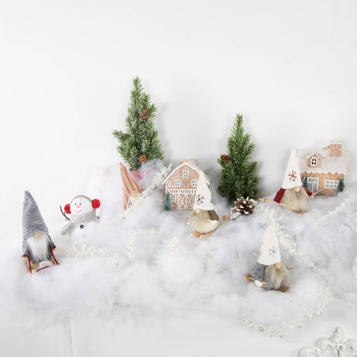Northlight Seasonal 5.25in Gnome Christmas Ornaments - Set of 3