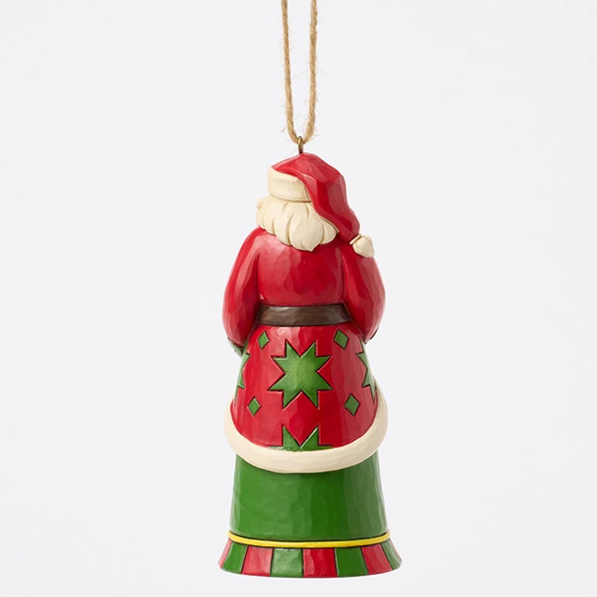 Jim Shore Heartwood Creek Santa w/ Tractor Christmas Ornament