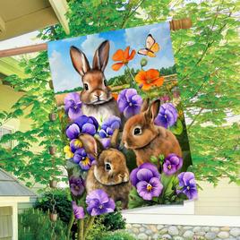 Briarwood Lane Spring Bunny Garden Flag