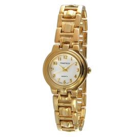 Womens TIMETECH Gold Plated Link Bracelet Dress Watch - 2679L
