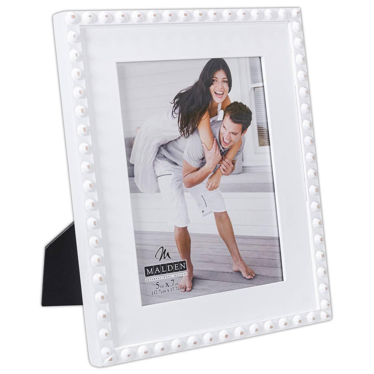 MaldenWhite Bead Frame - 5x7