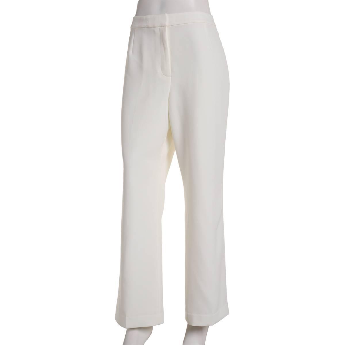 Petite Kasper Solid Stretch Crepe Dress Pants