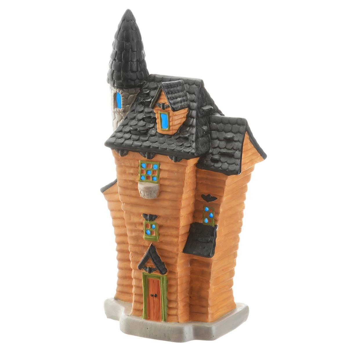 National Tree 12in. LED Haunted House with Tower