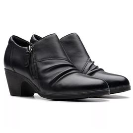 Womens Clarks(R) Emily 2 Braley Black Ankle Boots