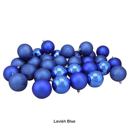 Northlight Seasonal 32pc. Shatterproof 4-Finish Ornaments