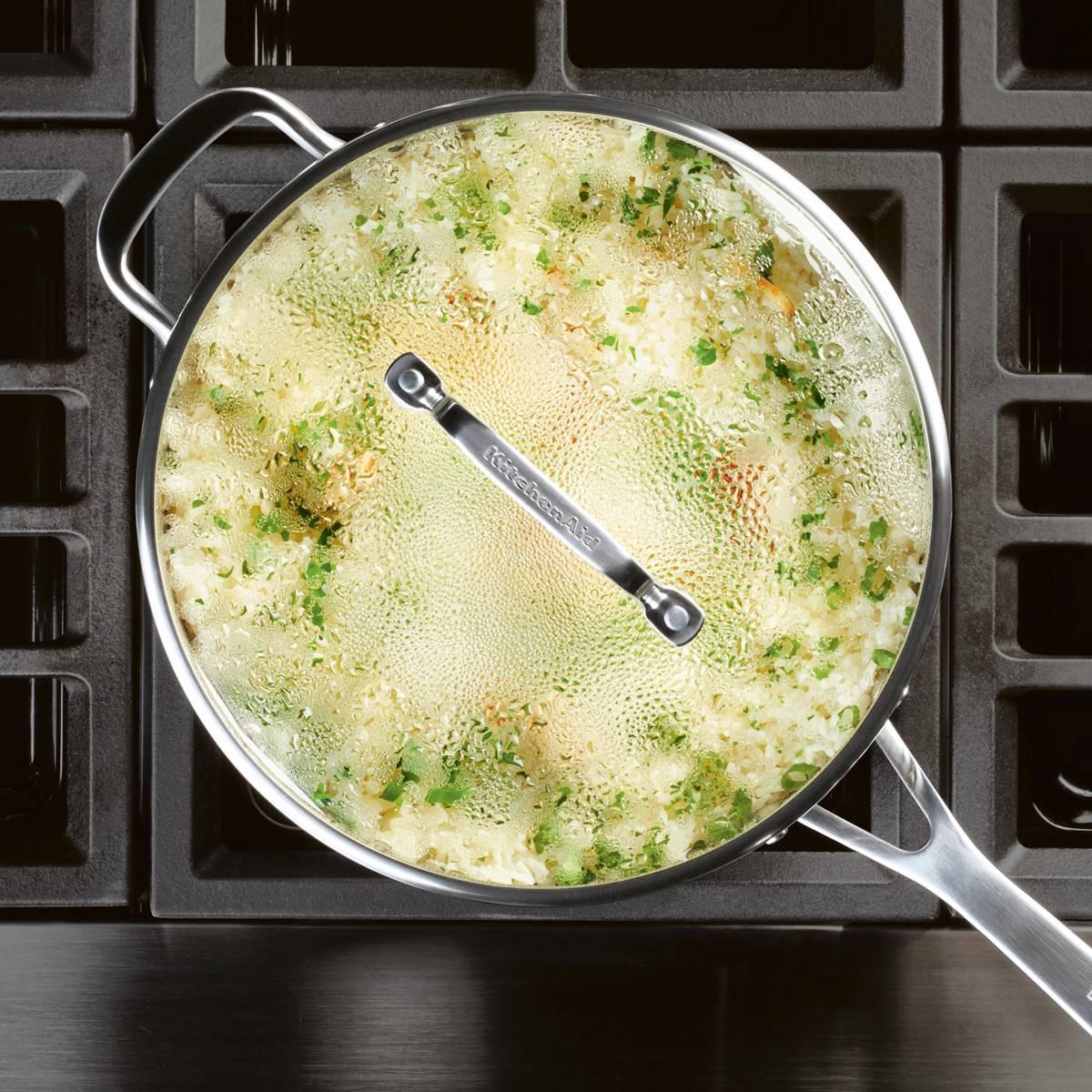 KitchenAid® Stainless Steel 3-Ply Base 4.5qt. Sauté Pan